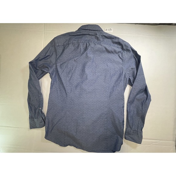 Banana Republic Heritage Collection Mens Blue Tailored Slim Fit Shirt Large - Picture 5 of 5